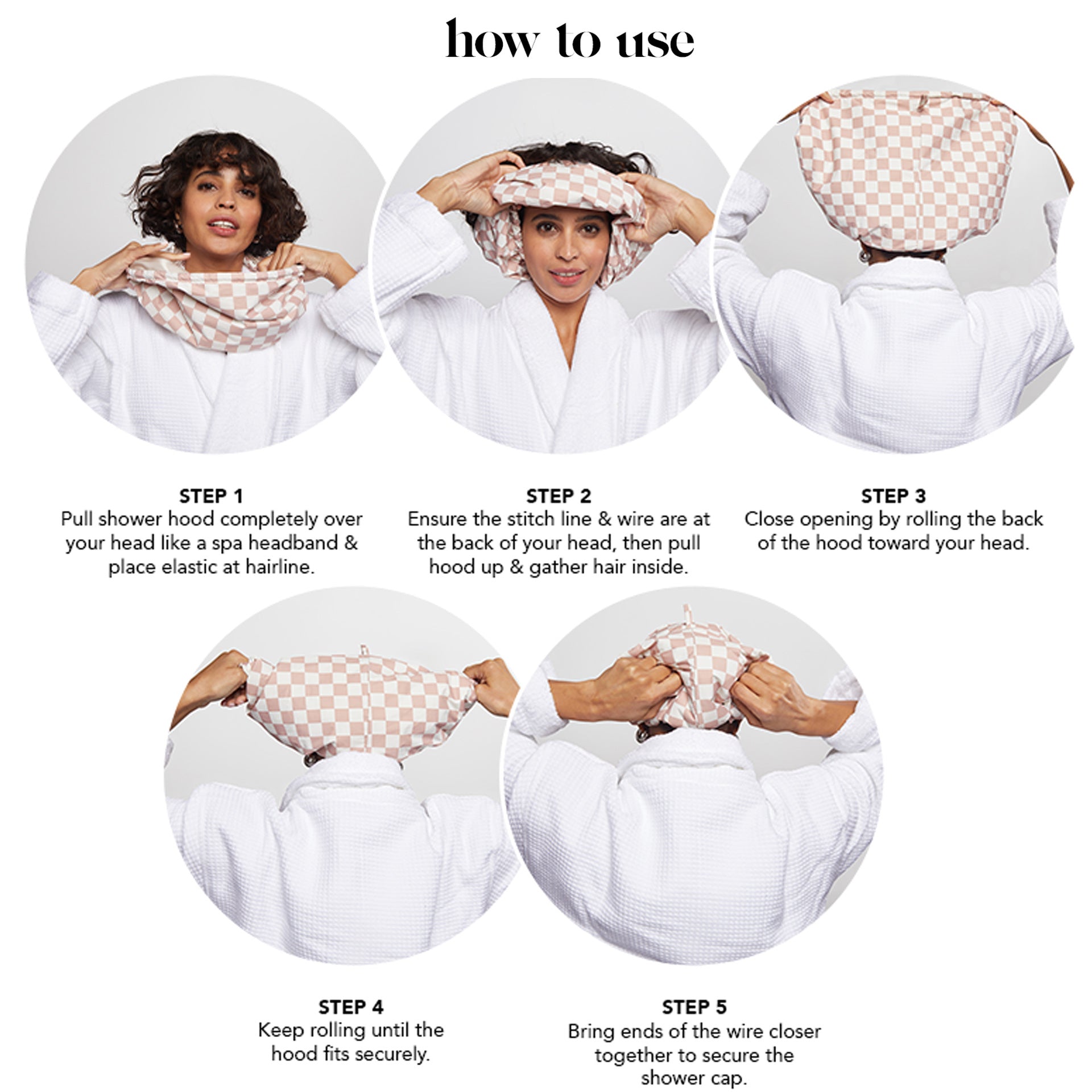 Premium Waterproof Shower Cap