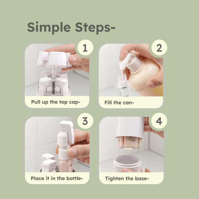 4 in 1 Leakproof Travel Dispenser